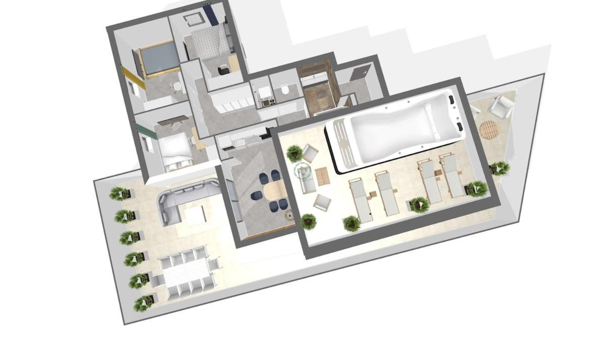 Skyline Rooftop Swim Appartement