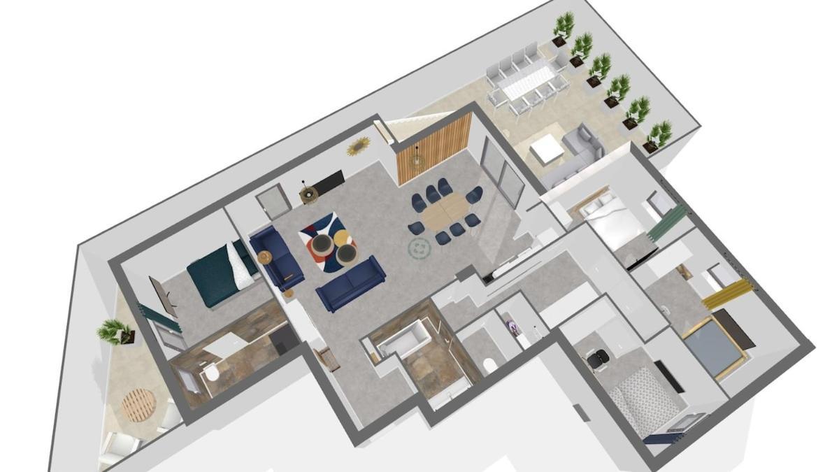 Skyline Rooftop Swim Appartement